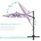 Best Choice Products 10ft 360-Degree Solar LED Lit Cantilever Patio Umbrella, Outdoor Hanging Shade